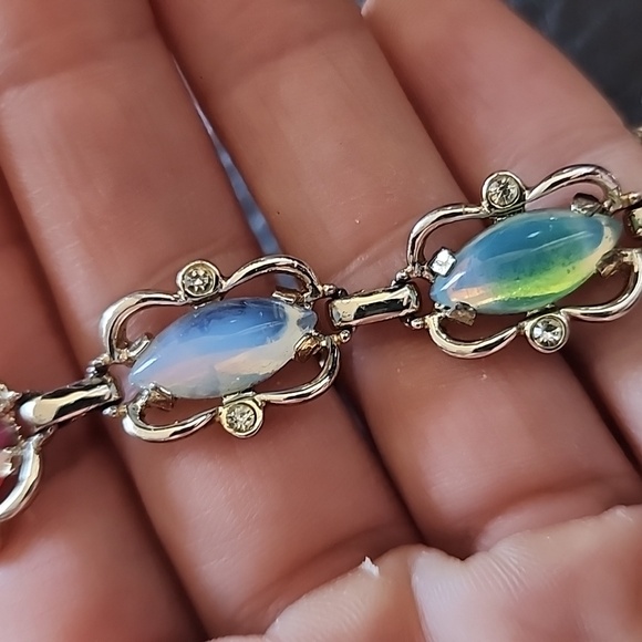 VTG Sarah Coventry Multicolor Gemstone Bracelet - Picture 4 of 7